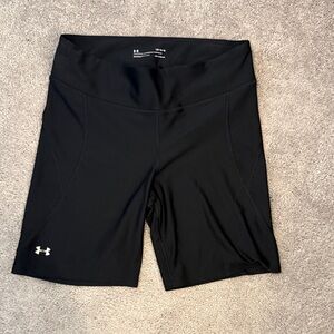 Under Armour Women's Black High-Rise Bike Shorts